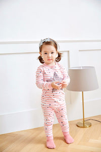 Pink Bling Bling Long Sleeve Pajamas Set